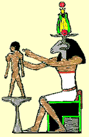 Khnum - the ram god, and creator of mankind, patron of Aswan