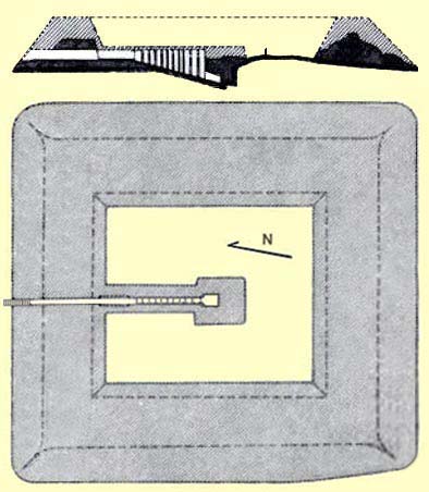  Plan of Khui's pyramid in Dara 