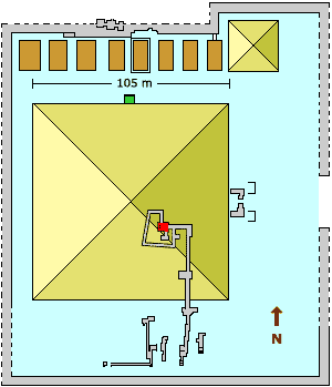  Plan of the pyramid area of king Senwosret I. 